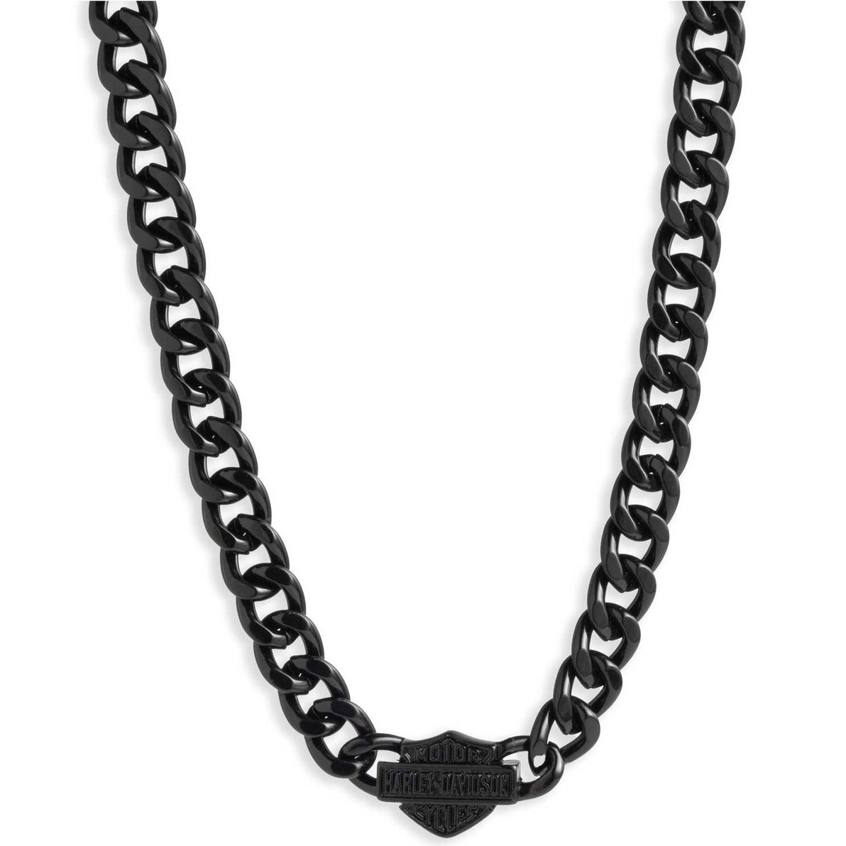 Harley-Davidson Men's Bar & Shield Curb Link Chain 24 in. Necklace