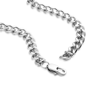 Harley-Davidson Men's B&S Stud 24" Pendant Stainless Steel Necklace, Silver 34N00278