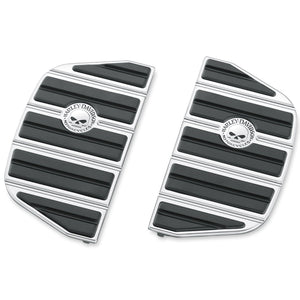 Harley-Davidson Willie G Skull Passenger Footboard Inserts For Models With Traditional Style Boards, 50713-04