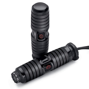 Harley-Davidson Kahuna Heated Rubber Hand Grips, Black 56100331