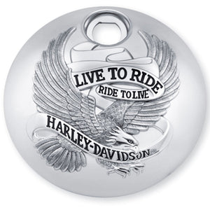 Harley-Davidson Live To Ride Fuel Tank Console Door, Chrome Finish 61300049A