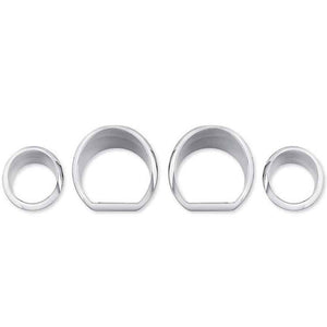 Harley-Davidson Gauge Trim Kit, Multi-Fit Item, Chrome Finish 61400451