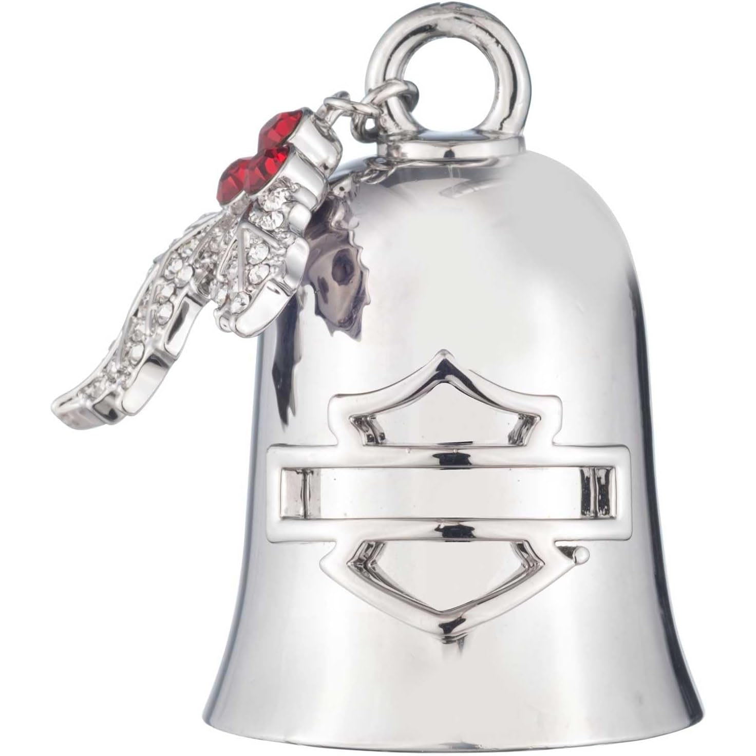 chrome hearts motorcycle helmet Harley-Davidson Bar and Shield Holly Ride Bell, Silver