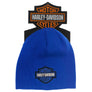 Harley-Davidson Little Toddlers' Fine Gauge Knitted Toddler Beanie Cap, Blue 7273314