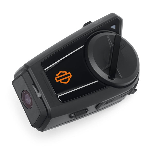 Harley-Davidson Audio 50C Bluetooth W/ Built in 4K Camera Single Headset, Black 76001180A