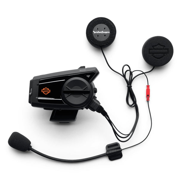 Harley-Davidson Audio 50C Bluetooth W/ Built in 4K Camera Single Headset, Black 76001180A