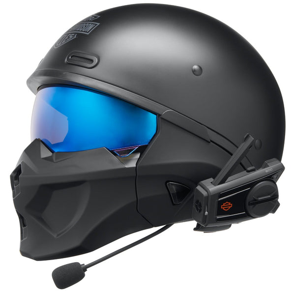 Harley-Davidson Audio 50C Bluetooth W/ Built in 4K Camera Single Headset, Black 76001180A