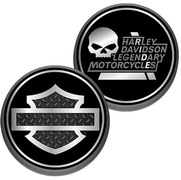 Harley-Davidson Ride Bar & Shield Metal  1.75" Challenge Coin, Black 8016241