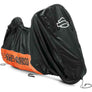 Harley-Davidson Indoor Motorcycle Microfiber Cover, Fits on a Variety of Models, Black/Orange 93100018