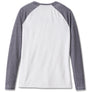 Harley-Davidson Women's Screamin' Eagle Raglan Colorblocked Long Sleeve Burnout Tee, Bright White 96146-24VW