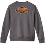 Harley-Davidson 120th Anniversary Men's Embroidered Logo Long Sleeve Sweatshirt, Blackened Pearl 96527-23VM