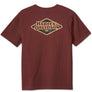 Harley-Davidson Men's 120th Anniversary Logo Short Sleeve Pocket Shirt, Rum Raisin 96567-23VM