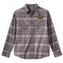 Harley-Davidson Men's 120th Anniversary Plaid Button Up Long Sleeve Shirt, Grey Plaid 96645-23VM