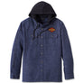 Harley-Davidson Men's Whiplash Hooded Long Sleeve Shirt, Blue 96876-23VM