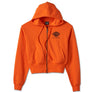 Harley-Davidson 120th Anniversary Women's Zip Front Hoodie, Orange 96894-23VW