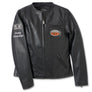 Harley-Davidson 120th Anniversary Women's Café Racer Leather Jacket, Black 97052-23VW