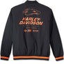 Harley-Davidson Men's Screamin' Eagle Zip-Up Bomber Jacket, Black 97406-24VM