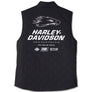 Harley-Davidson Men's Screamin' Eagle Black Vest, Black 97407-24VM