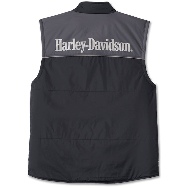 Harley-Davidson Men's #1 Racing Logo Victory Vest, Black 97410-24VM