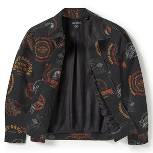 Harley-Davidson Men's '80s Tank Twill Long Sleeve Jacket, Black 97419-25VM