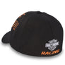 Harley-Davidson Men's Invincible Fitted Baseball Cap, Black 97623-24VM