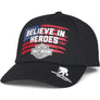 Harley-Davidson Men's Wounded Warrior Adjustable Baseball Cap, Black 97651-22VM