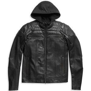 Harley-Davidson Men's Willie G. Skull Auroral II 3-In-1 Midweight Leather Jacket, Black 98003-21VM