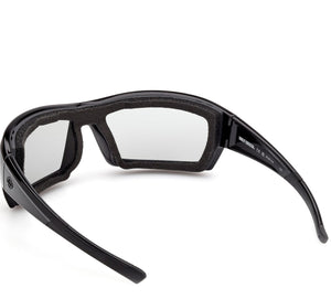 Harley-Davidson Men's Juneau 2.0 Clear Light-Adjusting Sunglasses, Shiny Black HZ0048 01D
