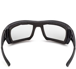 Harley-Davidson Men's Juneau 2.0 Clear Light-Adjusting Sunglasses, Shiny Black HZ0048 01D