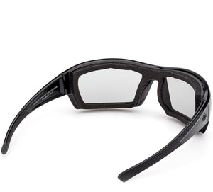 Harley-Davidson Men's Juneau 2.0 Clear Light-Adjusting Sunglasses, Shiny Black HZ0048 01D