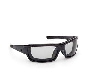 Harley-Davidson Men's Juneau 2.0 Clear Light-Adjusting Sunglasses, Shiny Black HZ0048 01D