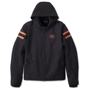 Harley-Davidson Men's Ovation 3-In-1 Textile Riding Jacket, Black 98102-24VM