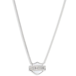 Harley-Davidson Women's Mother Of Pearls 16 in. Pendant Necklace, Silver Plating 34N00139