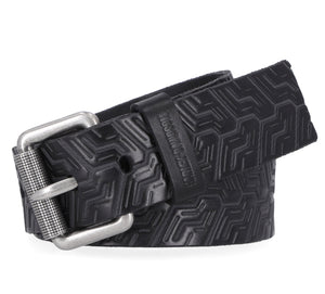 Harley-Davidson Men's Tire Tread Genuine Leather Belt, Black BMM055/08