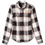 Harley-Davidson Women's Classic Logo Long Sleeve Plaid Shirt, Black/Orange 99025-23VW