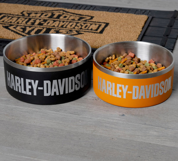 Harley-Davidson Laser Double-Wall Vacuum Insulated Stainless Steel Pet Bowl