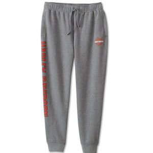 Harley-Davidson Men's Relaxed Fit Elastic Sweatpants, Heather Gray 99196-24VM