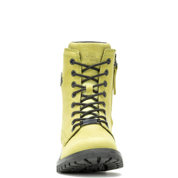 Harley-Davidson Women's Walsen 5" Electric Leather Boot, Lime Green D87276