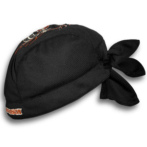 Harley-Davidson Men's Flames Quick Dry Mesh Skull Cap, Black 99435-16VM