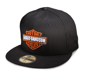 Harley-Davidson Bar & Shield Logo 59FIFTY Fitted Hat, Black Cap 99515-12VM
