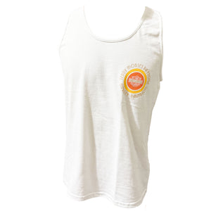 Teddy Morse's Daytona Harley-Davidson Men's Island Vacation Sleeveless Shirt, White Tank