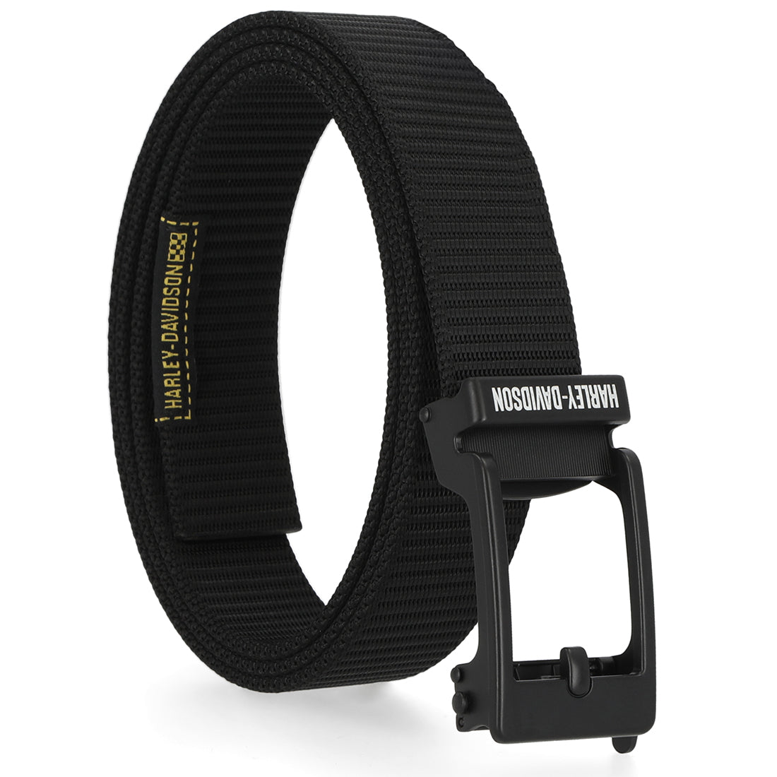 Harley-Davidson Mens Ratchet Buckle Belt, Black - L/XL Harley-Davidson Mens Ratchet Buckle Belt, Black - L/XL