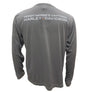 Teddy Morse's Daytona Harley-Davidson Men's Store Logo Moisture Wicking Long Sleeve Shirt, Gray