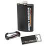 Harley-Davidson H-D Racing Scripted Stainless Steel Flask Set, Black HDL-18622