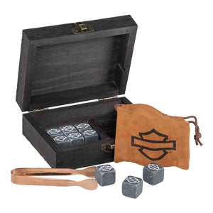 Harley-Davidson Open Bar & Shield Stone Ice Cube Travel Set, HDX-98537