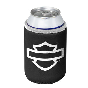 Harley-Davidson Open Bar & Shield Magnetic Neoprene Can Cooler Coozie, Black HDX-98549