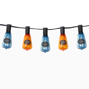 Harley-Davidson Vivid B&S LED 10" Long Party Lights, Blue/Orange HDX-99330