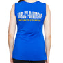 Harley-Davidson Women's Ride With Me Sleeveless Lace-up V-Neck Tank Top, Blue HT4807