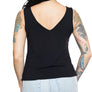 Harley-Davidson Women's Embellished Right At Ya Retro V-Neck Sleeveless Tank Top, Black HT4821