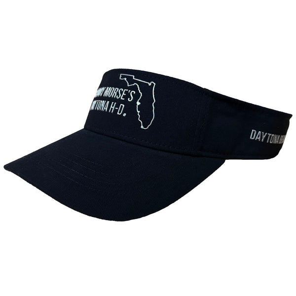 Teddy Morse's Daytona Harley-Davidson State Outline Adjustable Velcro Closure Visor, Black 5029554403